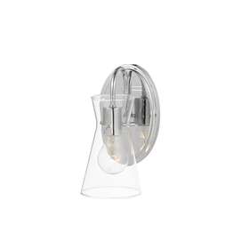 12481clpc Maxim 12481 Ava 10 Inch Tall Bathroom Sconce - Chrome