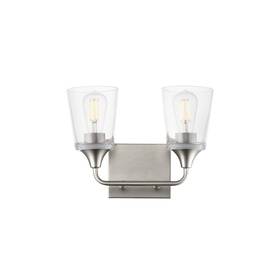 12882clsn Maxim 12882 Hudson 2 Light 13 Inch W Vanity - Nickel 12882clsn Maxim 12882 Hudson 2 Light 13 Inch W Vanity - Nickel