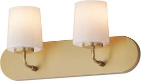12892wtnab Maxim 12892wt Durham 2 Light 18 Inch W Bath Vanity - Brass