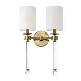 Maxim 16108wtclhr 16108wtcl Lucent 2 Light 21 Inch Tall Wall Sconce - Heritage