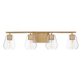 21334clnab Maxim 21334cl Geode 4 Light 31 Inch W Vanity - Brass