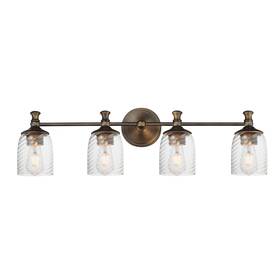21354cranb Maxim 21354 Swirl 4 Light 33 Inch W Vanity - Bronze
