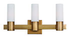 22413swnab Maxim 3 Bath Natural Light Brss Vanity Aged