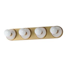 26094wanab Maxim 26094 Hollywood 4 Light 27 Inch W Vanity - White Alabaster / Natural Aged