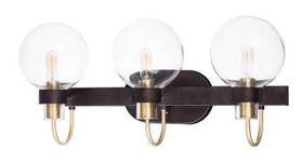 30513clbzsbr Maxim Bauhaus 3 Light 23 Inch Wide Bathroom Vanity Bronze /brass 30513clbzsbr Maxim Bauhaus 3 Light 23 Inch Wide Bathroom Vanity Bronze /brass