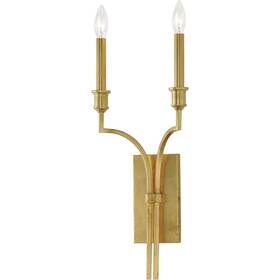 12782gl Maxim Lighting Normandy 2 Light 9 Inch Gold Leaf Wall Sconce
