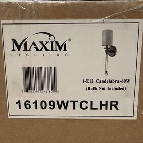 16109wtclhr Maxim Lighting Lucent 1-light Wall Sconce - 120v Heritage Brass