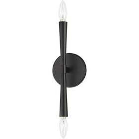 Maxim Lighting 24620bk Rome 2 Light 5 Inch Black Ada Wall Sconce