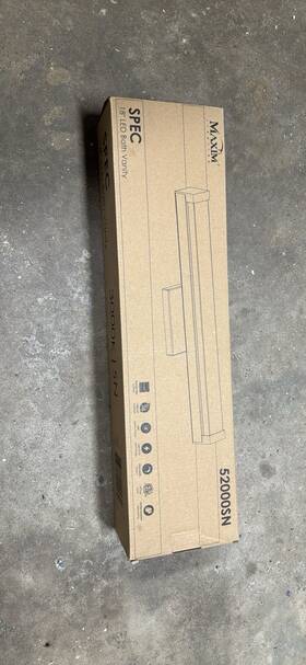 52000sn Maxim Lighting Spec Led Bath Vanity 18 Inch Satin Nickel Warm White