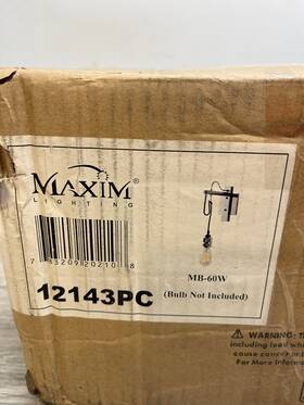 Maxim Lighting 783209202108 12143pc Swagger Wall Sconce Polished Chrome