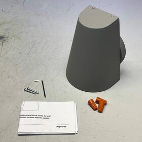 86199sv Maxim Lighting Led Mini Outdoor Wall Lantern 6w 5 Inch W X 6.25 H Grey