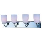 20029swpc Maxim Rocco Polished 4-light Chrome Lighting Vanity