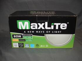 Ml9e101ccn127-v2 Maxlite #ml9e101ccn127-v2 Metal Finish Wall Sconce 9w Led 60w Dimmable