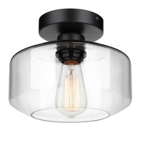 Omtzt-002 Maxvolador Industrial Semi Flush Mount Ceiling Light Clear Glass Pendant Lam