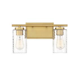 M80037nb Meridian M80037 2 Light 15 Inch W Bathroom Vanity - Brass