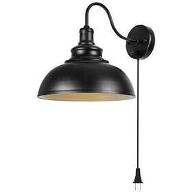 Merlight 742354787342 Gooseneck Wall Lamp Black Industrial Vintage Farmhouse Sconces Lighting