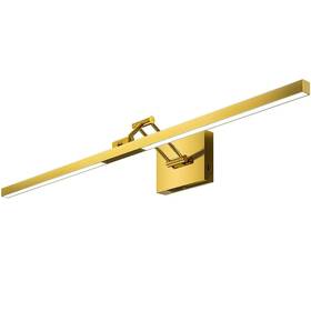 Bvl-36yl-gd-bnhd-1 Merra 36 Inch 1-light Brushed Gold Led Vanity Fixture With Rotatable Head And Arm