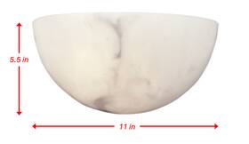 N2031 Metropolitan 6 Inch Tall Wall Sconce - Alabaster Dust New