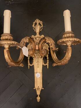 N9602 Metropolitan Signature 2 Light 8 Inch Stained Gold Wall Sconce N9602 Metropolitan Signature 2 Light 8 Inch Stained Gold Wall Sconce