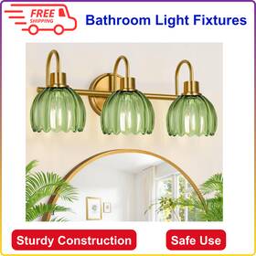 Hcyx-004 Meybiok Bathroom Light Fixtures 3-light 20 In Brushed Gold Vanity Lights For Bedroom