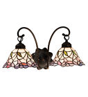 18725 Meyda Stained Wall Lt Style Sconce Daffodil Glass Lighting Tiffany 2 Bell