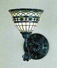 27390 Meyda Stained Roman Lt Lighting Wide Style Wall Sconce 8 Glass 1 " Tiffany