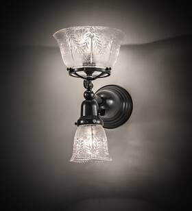 157107 Meyda Tiffany Revival 2 Light 13 Inch Tall Wall Sconce - Brown