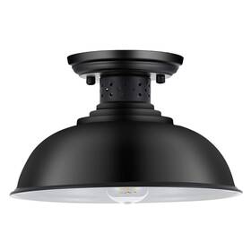 20198 Mgloyht Industrial Semi Flush Mount Ceiling Light Matte Black Farmhouse Fixtur 20198 Mgloyht Industrial Semi Flush Mount Ceiling Light Matte Black Farmhouse Fixtur