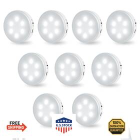 B0fm8sktyx Miclionled Puck Lights With Remote Control Under Cabinet Lighting Magnetic And Cordle