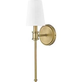 16101-vb Millennium Lighting 19 Inch Tall Wall Sconce W Linen Shade Ada Vintage Brass 16101-vb Millennium Lighting 19 Inch Tall Wall Sconce W Linen Shade Ada Vintage Brass