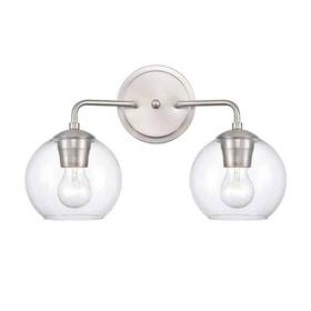 9752-bn Millennium Lighting Brushed Nickel Vanity Light With Clear Glass 16 Inch 2-light 9752-bn Millennium Lighting Brushed Nickel Vanity Light With Clear Glass 16 Inch 2-light