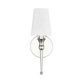 17101-pn Millennium Lighting 5 Inch 1-light Polished Nickel Sconce Linen
