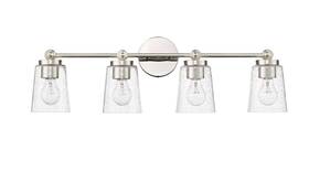Millennium Lighting 22004-pn Polished Nickel Four Light Vanity From The Lauryn Collection