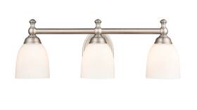 Vanity-8 Millennium Lighting 4423-sn - 3 Light Bath Inches Tall And 21.5