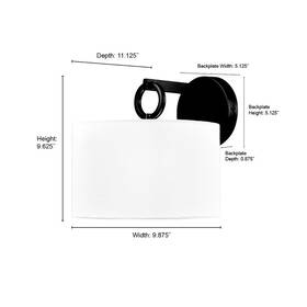 Millennium Lighting 842639043146 Braxstan 1 Light Wall Sconce - 9.625 Inch