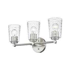 9233-bn Millennium Lighting 9233 Ashli 3 Light 20 Inch W Vanity - Nickel