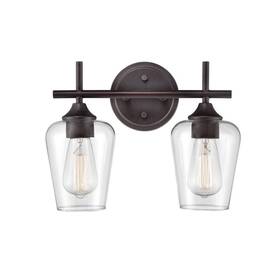 9702-rbz Millennium Lighting Ashford 13.75 Inch 2-light Rubbed Bronze Vanity Light With