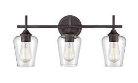 Vanity-10.25 Millennium Lighting 9703-rbz - Ashford 3 Light Bath Inch Tall And 22