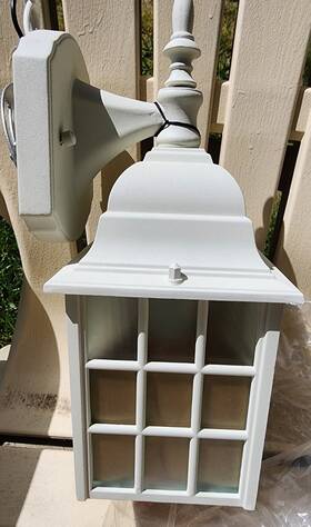 8717-44 Minka Lavery Bridgeport Outdoor Wall Light Textured Off White