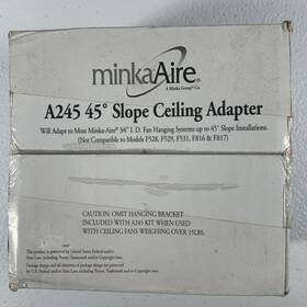 A245-wh Minka-aire 45 Degree Slope Ceiling Adapter Kit White