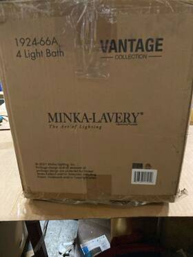1924-66a Minka Lavery Shyloh 4-light 31 Inch Bathroom Vanity Light - Coal