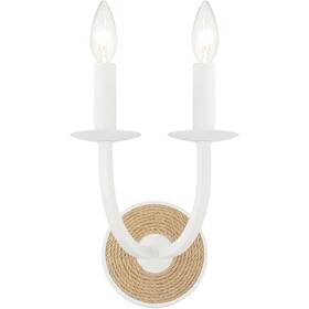 2122-655 Minka-lavery Lanton 2 Light 8.12 Inch Sand White Wall Sconce
