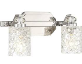 2612-77 Minka-lavery Crystal Kay Bathroom Vanity Light Chrome