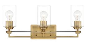 2643-575 Minka Lavery Antique Noble Brass Three Light Bath Vanity From The Binsly Collection