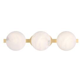 3593-864-l Minka Lavery Zill 24 Inch 3-light Led Vanity - Lily Gold With Alabaster Stone