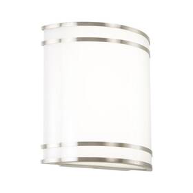 6414-84-l Minka Lavery Vantage Vanity White Pc Led Wall Sconce Silver