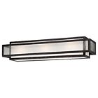 4873-283 Minka Sconce 3 Light Square Aged Camden Wall Modern Charcoal Lavery