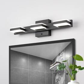 Wjq0508h10t1b01 Mirrea 20 Inch Led Black Vanity Light 3000k/4000k/5000k Cct Adjustable 3 Ba