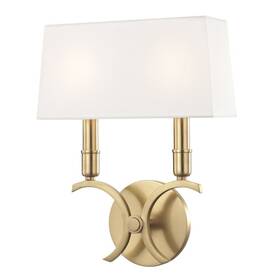 H212102s-agb Mitzi - Gwen-two Light Small Wall Sconce In Style-10.25 Inches Wide By 13.25