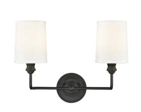99802-mb Ml Lighting Leena Collection 2 Light Vanity Matte Black 99802-mb Ml Lighting Leena Collection 2 Light Vanity Matte Black